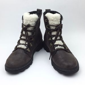 Sorel Brown Winter Boots with White Lining
